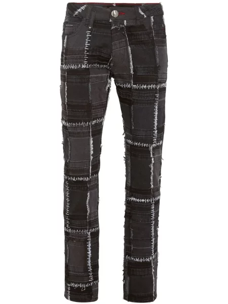 Traperice ravnih nogavica Philipp Plein siva