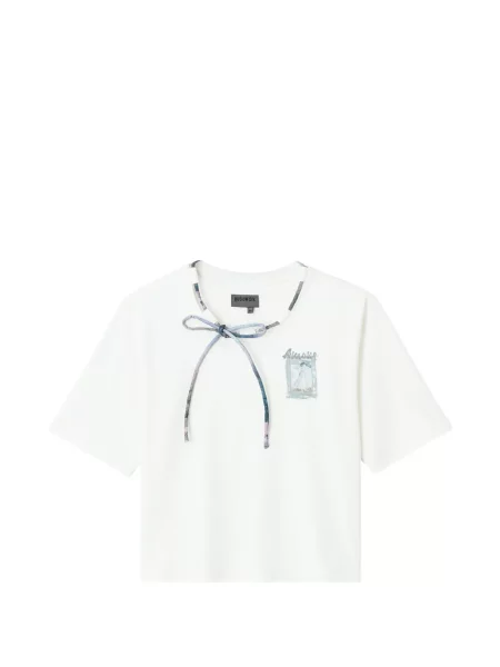 Koszulka Musium Div. wiązana biała