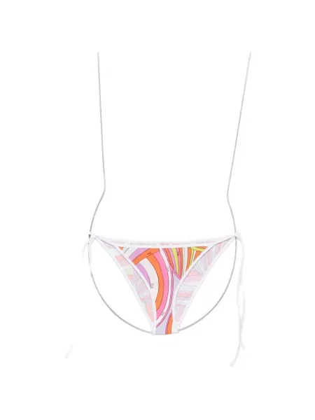 Bikini Pucci cu imagine cu legături roz