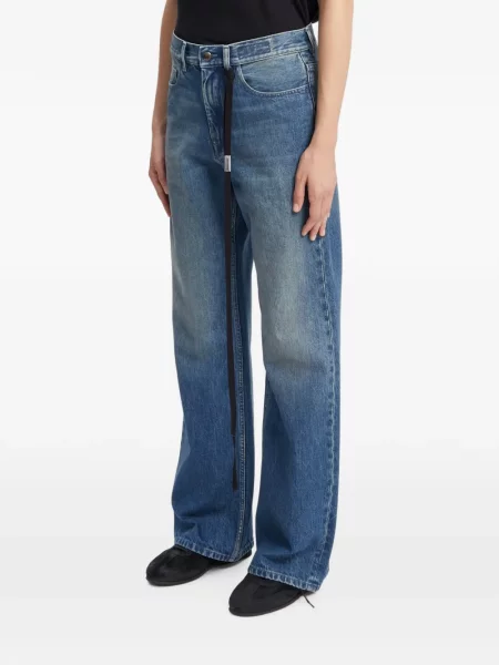 Blugi cu picior larg Ann Demeulemeester albastru