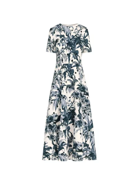 Scurt rochie Oscar De La Renta din poplin