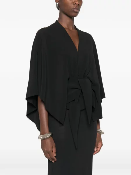 Bluză Rick Owens cu decolteu în V negru