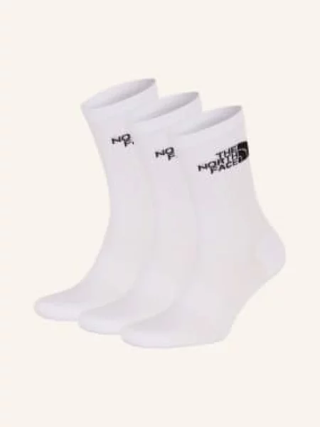 The North Face Skarpety Sportowe Multi Sport Cush Crew 3 Pary weiss białe
