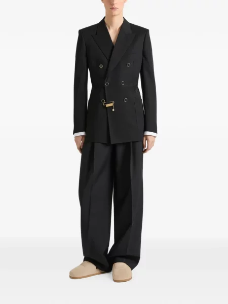 Geacă Givenchy de lână cu două rânduri de nasturi negru
