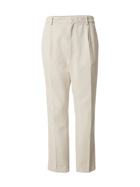 DAN FOX APPAREL Pantaloni cu dungă Jannek murdar alb