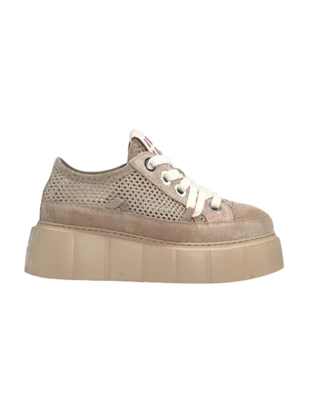 Sneakersy Inuikii skórzane brązowe