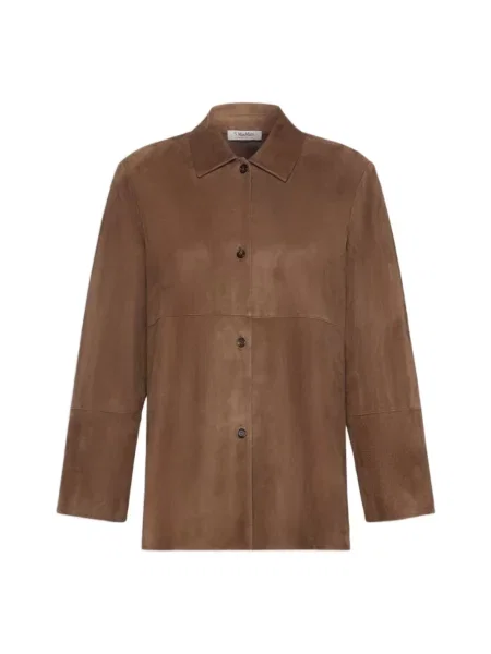 Kurtka koszulowa Max Mara casual brązowa