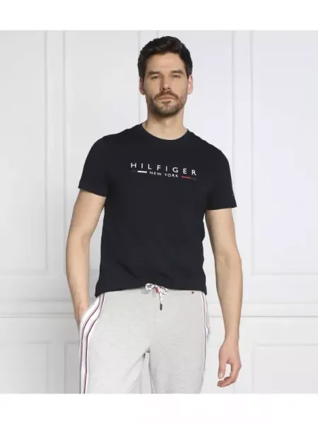 Tommy Hilfiger Póló HILFIGER NEW YORK kék