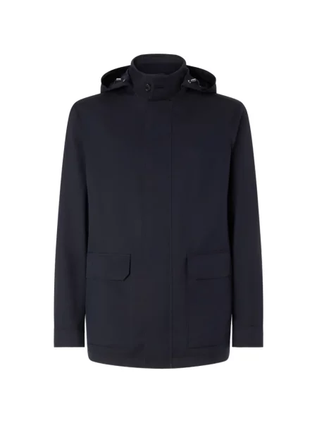 Palton Zegna din microfibră albastru