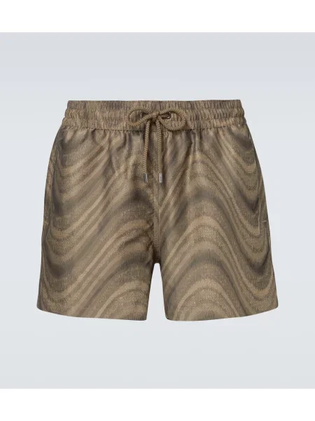 Plavalne hlačke Frescobol Carioca s potiskom bež