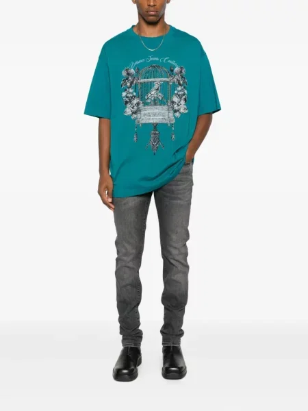 Μπλούζα Versace Jeans Couture με σχέδιο μπλε