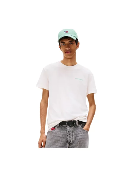 Koszulka Tommy Jeans z logo biała
