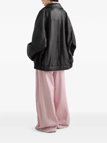Gulerat geanta de piele Dolce & Gabbana negru