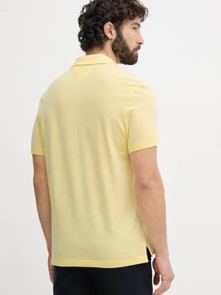 Koszulka polo z czystej bawełny o kroju regular fit Tommy Hilfiger żółta