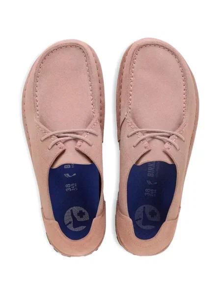 Κιλότα Birkenstock με κορδόνια σουέτ ροζ
