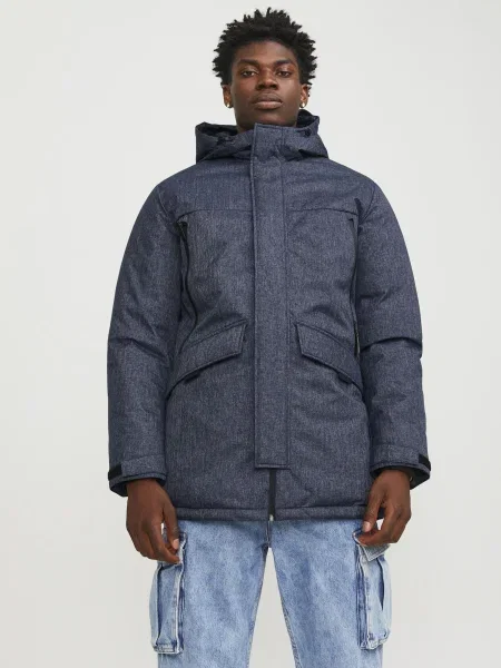 JACK & JONES Zimná parka denim modrá