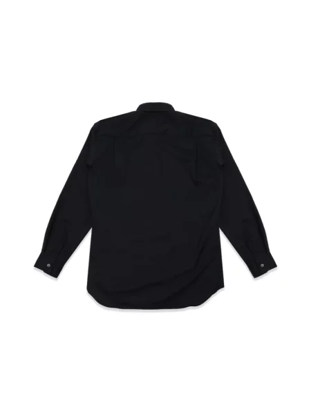 Koszula Comme Des Garcons wełniana w paski niebieska