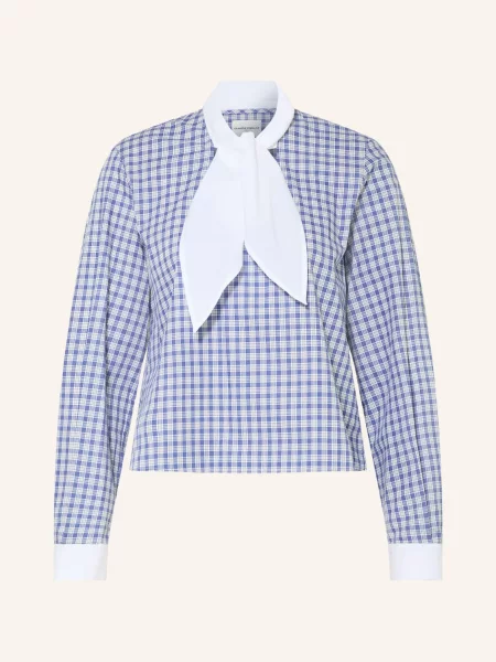 Claudie Pierlot Bluzka Z Kokardą beige biała
