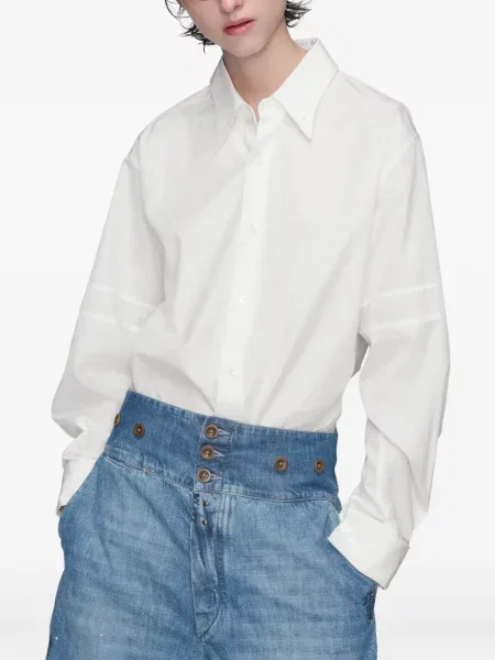 Cămașă Maison Margiela din poplin alb