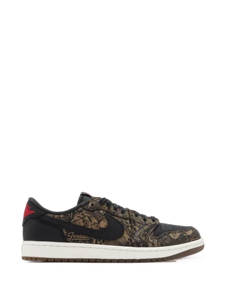 Sneakerși Nike Air Jordan cu model floral retro negru