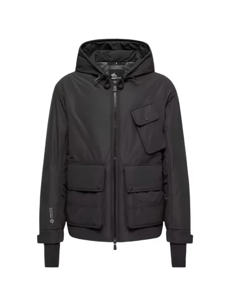 Geacă Moncler Grenoble cu glugă negru