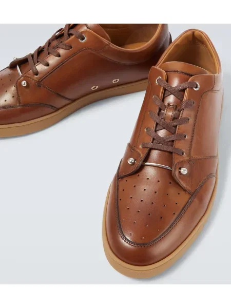 Sneakerși Christian Louboutin din piele maro