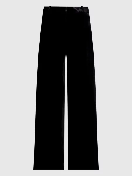 Бархатные брюки Ermanno Scervino черные