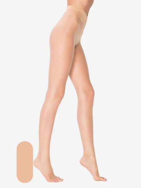Penti Punčocháče PENTI Damen-Strumpfhose mit offener Zehenpartie' béžová