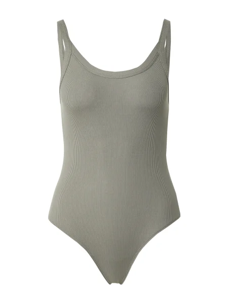 Girlfriend Collective Bodi majica siva