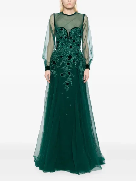 Rochie Saiid Kobeisy de costum verde