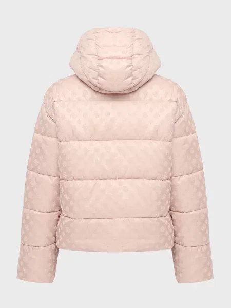 Куртка Guess з принтом рожева
