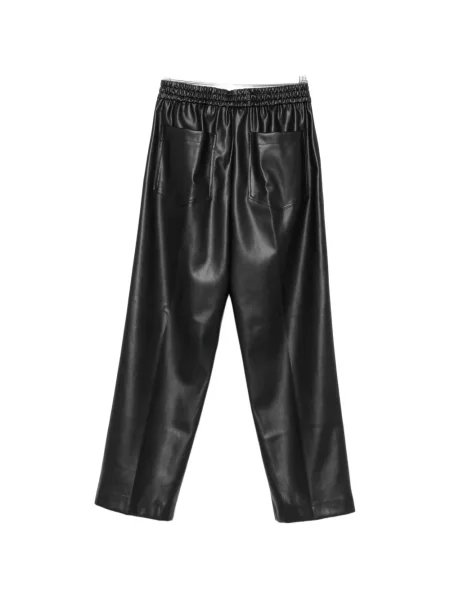 Pantaloni Nude din piele negru