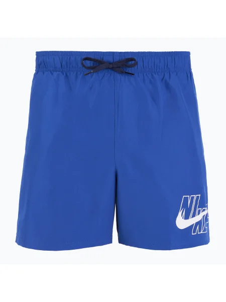 Férfi Nike Logo Solid 5" Volley játék királyi színű úszónadrág. Méret: S fehér