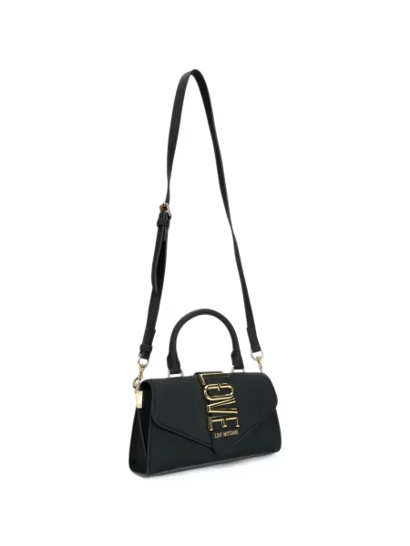 Shopper kabelka Love Moschino s autogramem černá