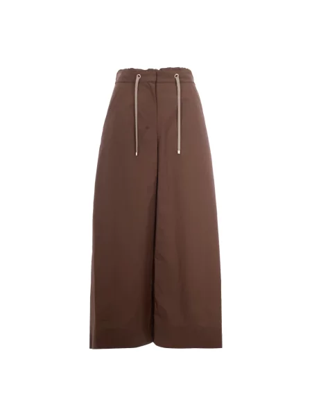 Spodnie Max Mara Studio brązowe
