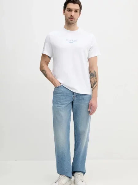 Calvin Klein Jeans kratka majica bela