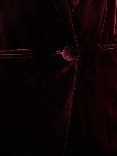 Велюровий піджак Answear.LAB однобортний однотонна бордовий