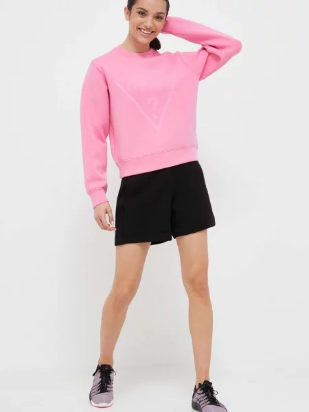 Шорти Guess однотонні висока посадка чорний