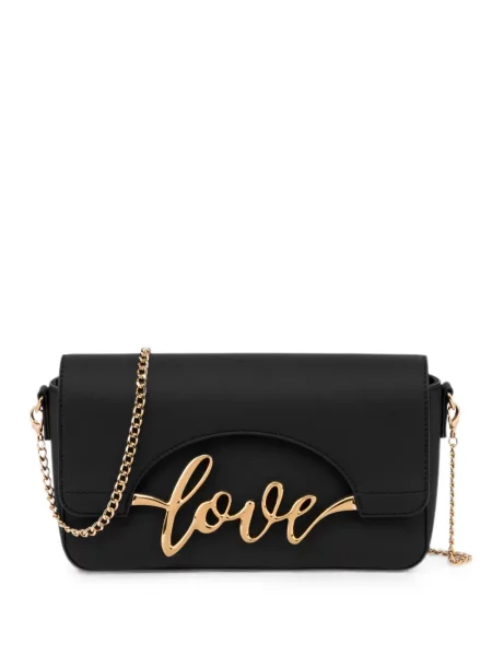 Geantă Love Moschino cu autograf negru