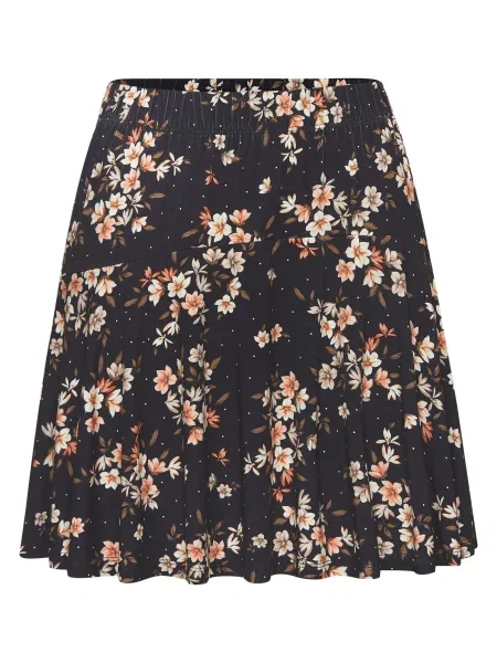 LASCANA Fustă bej / portocaliu negru