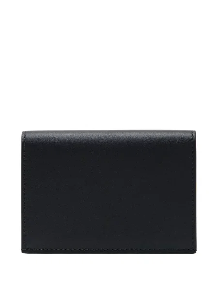 Кожено портмоне Jil Sander черно