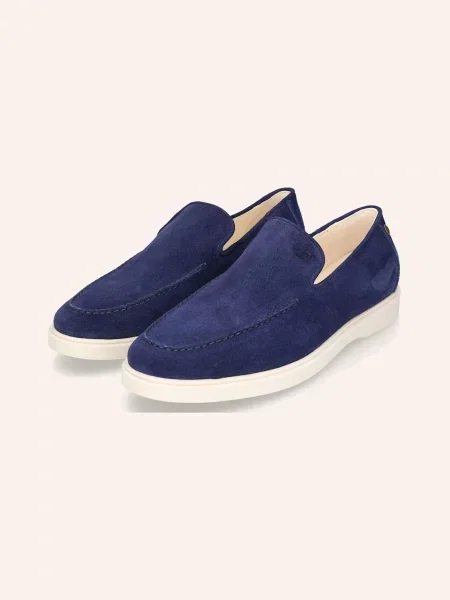 Heinrich Dinkelacker Loafersy Genua Plain Loafer V blau niebieskie