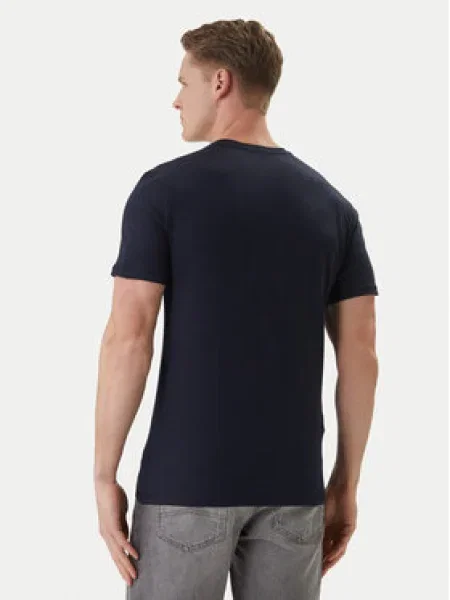 Guess Póló Slim Fit sötétkék