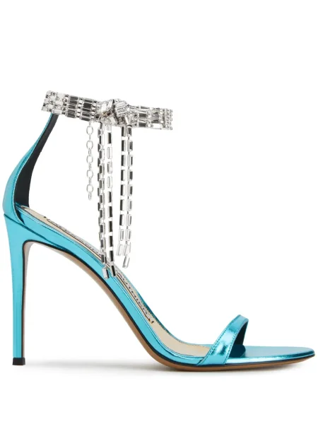 Sandale Alexandre Vauthier de cristal albastru