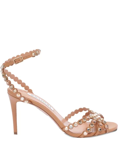 Sandale Aquazzura din piele maro
