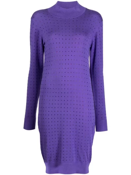 Rochie Karl Lagerfeld cu spatele deschis de costum violet