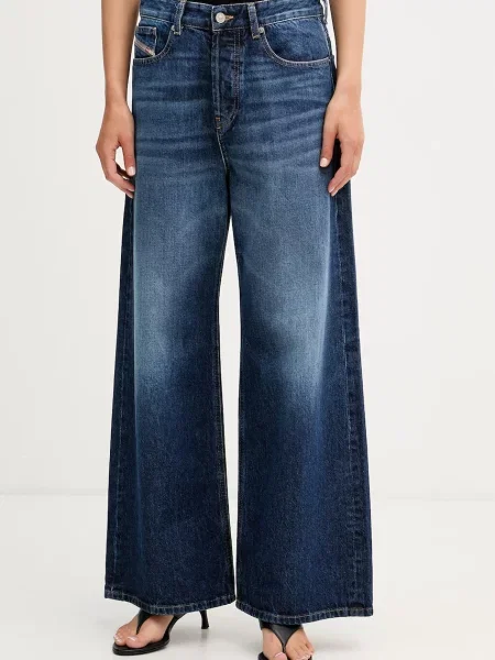Diesel blugi wide leg pentru femei D-SIRE albastru