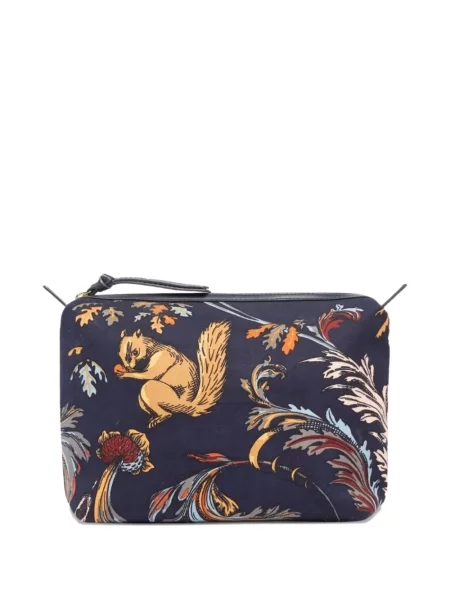 Geantă plic Inoui Editions cu model floral albastru