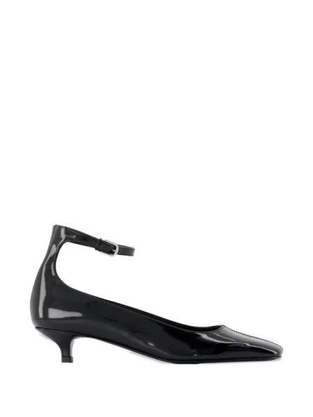 Pantofi cu toc Toteme din piele cu bretele negru