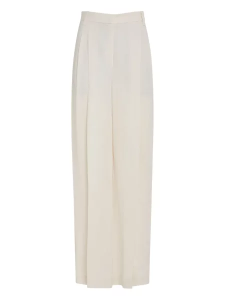 Pantaloni Brunello Cucinelli de in alb
